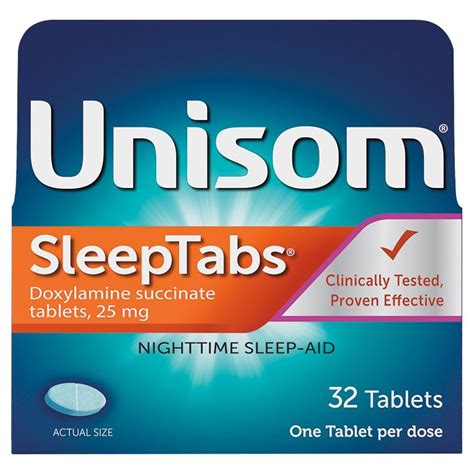 unisom sleep aid 25 mg tablet